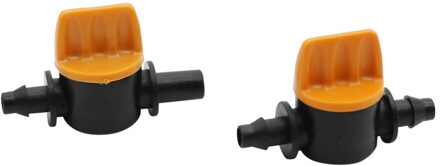 4mm Barb Mini Valve Landbouw Greenhouse Waterstop Slang Connector Tuin Irrigatie Kraan Valve slang joiner 6 Pcs 4I7