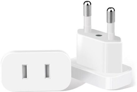 4Mm Ons Jack Naar Eu Plug Outlet Travel Charger Power Socket Adapter Vs Naar Europa Europese Regelgeving Opladen Converter plug T21A