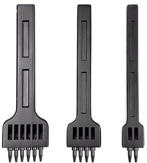 4Mm Ronde Gat Rij Ponsen Zwarte Poreuze Rij Ronde Hakken Hechtdraad Ponsen Afstand Ronde Ponsen Diy Lederen Carving Tool