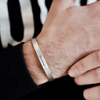 4MM To 8MM Free Engraving Cuff Bracelet Stainless Steel Openable Bangle Name Custom Personalized Women Men Inspirational Jewelry