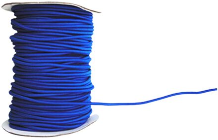 4Mm Zwarte Elastische Bungee Touw Shock Cord Tie Down Boten Aanhangwagens Verschillende Lengte blauw 3m