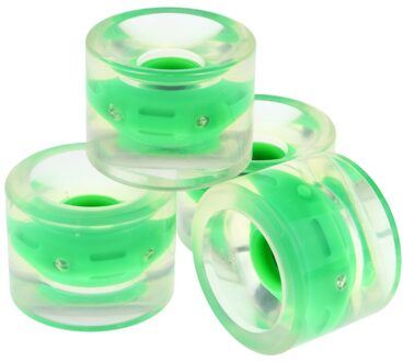 4Pack Licht Up Longboard Wiel Met 4Pcs Magnetische Core Glow In De Nacht Cruiser groen
