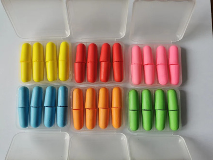 4Pairs/set comfort noise reduction Foam Soft Ear Plugs box-packed Earplugs Protective for sleep Travel slow rebound earplugs