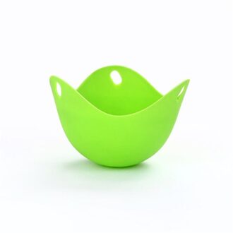 4Pc/1Pc Eierkokers Siliconen Eierkoker Keuken Gereedschap Pannenkoek Kookgerei Bakvormen Stoom Eieren Plaat Lade Gezonde ei Pannenkoek groen