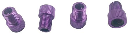 4Pc Aluminium Klep Adapter Fiets Racefiets Binnenband Te Blazen Racing Mtb/Fiets Banden accessoires 2 paars