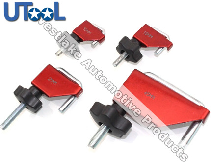 4pc Fluid Line Clamp Fuel Vacuum Transmission Coolant Brake Hose Clamps clamper