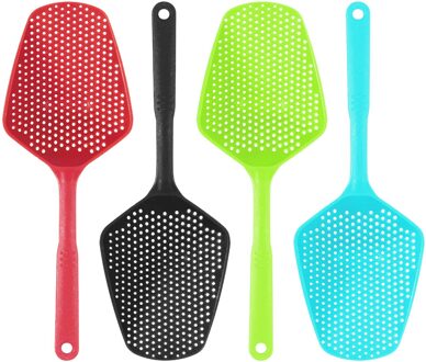 4Pc Home Portable Keuken Grote Scoop Vergiet Pasta Hittebestendige Zeef Plastic Ijs Scoop Keukengerei Plastic Vergiet #45
