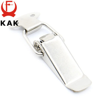 4PC KAK-J105 Cabinet Box Locks Spring Loaded Latch Catch Toggle 27*63 Iron Hasps For Sliding Door Window Furniture Hardware