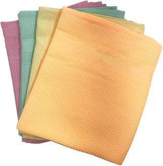 4Pc Microfiber Schoonmaakdoekje Herbruikbare Schoonmaakdoekje Lens Telefoon Scherm Schoonmaken Doekjes Thuis Keuken Hout Doekjes