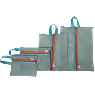 4Pc Reizen Opbergtas Set Draagbare Koffer Mesh Bag Closet Kleding Ondergoed Organizer Pouch Toilettas Handtas Cosmetische Divider