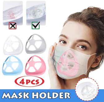 4PC Silicone Mask Holder Increases Breathing Space To Help Breathe Smoothly Fixed Extended Comfortable Face Mask DIY Accessories