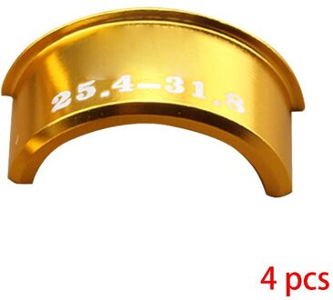 4Pcs/1 Set Aluminium Legering Fietsstuur Shims 25.4Mm Tot 31.8Mm Mountainbike Conversies nee.4