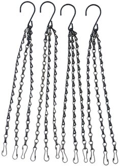 4Pcs 16in Tuin Opknoping Kettingen Voor Vogelvoeders Plantenbakken Potten Mand Lantaarns