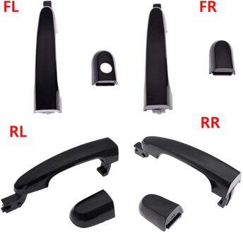 4Pcs/2/1Pc Auto Exterieur Deurgrepen Voor Kia Sportage 2005 Buiten Deurklink knop 82651 82661-1F000 83651 83661- 1F000 4stk een reeks