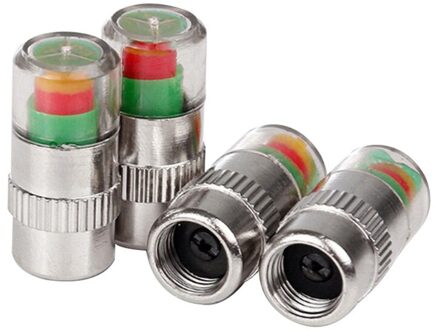 4Pcs 2.4 Bar 36 Psi Bandenspanning Monitor Manometer Cap Sensor Indicator Alert Monitoring Tools Kit Auto Accessoires