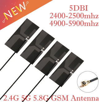 4Pcs 2.4G 5G 5.8G dual band antenna WiFi module built-in antenna high gain 5DBi omnidirecational IPEX/U.FL connector