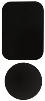 4Pcs/2 Stk/partij Metalen Plaat Schijf Voor Magneet Auto Telefoon Houder Iron Sheet Sticker Voor Magnetische Mobiele Telefoon houder Auto Stand Mount 1 plein 1 ronde