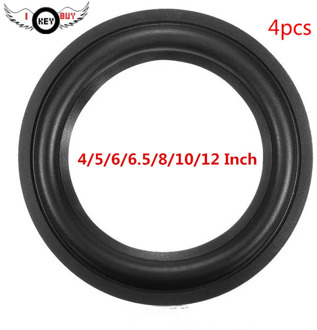 4pcs 4/5/6/6.5/8/10/12 Inch Speaker Rubber Edge Foam Ring Edge Surround Repair Accessories