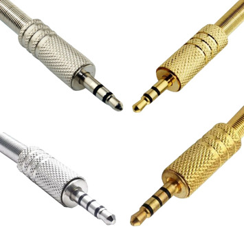 4PCS 4 Pole 3 Pole 3.5mm Male Audio Jack Headphones Repair Plug Connector Soldering For Earphone