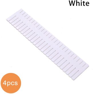 4Pcs 47Cm Verstelbare Plastic Lade Divider Diy Opslag Planken Huishoudelijke Organizer Partitie Boord Thuis Gereedschap 4stk wit
