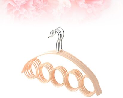 4Pcs 5 Ringen Riem Rack Antislip Hanger Sjaal Tie Houder Ruimtebesparend Closet Organizer (Blauw) zoals getoond 2