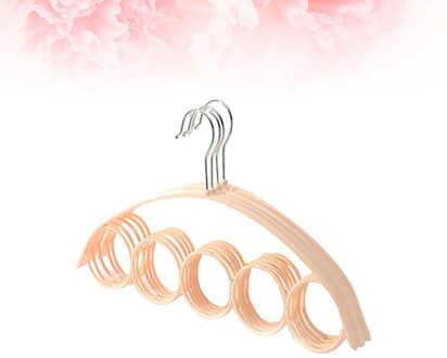 4Pcs 5 Ringen Riem Rack Antislip Hanger Sjaal Tie Houder Ruimtebesparend Closet Organizer (Blauw) zoals getoond 2