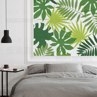 4pcs 50cm 30cm Stencils Large Template Reusable For Decor Paint Big Template Painting Jungle Palm Tree Tropical Summer Leaf S046