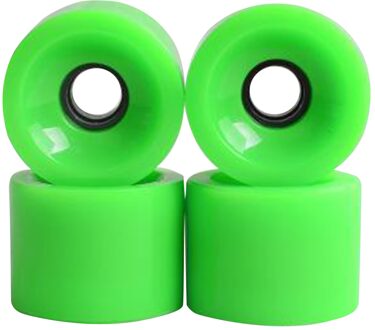 4Pcs 78A Pu Wielen Voor Skateboard, Straat Skateboard Longboard Wielen Roller Voor Straat, Park Ruwe Grond gras groen