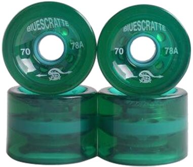 4Pcs 78A Pu Wielen Voor Skateboard, Straat Skateboard Longboard Wielen Roller Voor Straat, Park Ruwe Grond groen