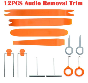 4pcs/8pcs/12pcs Set Audio Removal Installtion Pry Car Radio Door Clip Panel Trim Dash Repair Disassembly Dashboard Interior Trim