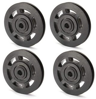 4Pcs 95Mm Universele Lager Katrol Wiel Kabel Fitness Apparatuur Accessoires Gym Apparatuur Deel Antihechtende Tool Met Lange Servic