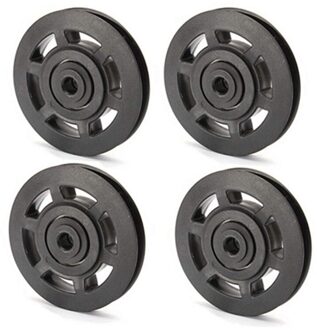 4Pcs 95Mm Universele Lager Katrol Wiel Kabel Fitness Apparatuur Accessoires Gym Apparatuur Deel Antihechtende Tool Met Lange Servic