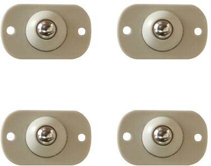 4Pcs Adhesive Rvs Katrol Universele Meubilair Opbergdoos Roller Zelf Wielen Katrol Voor Kast Prullenbak 360 ° Caster staal bal