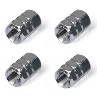 4Pcs Aluminium Air Caps Cove Amerikaanse Stijl Mtb Road Fiets Motor Autoband Velgen Stem Air Valve cap Valve Stofkap Goud