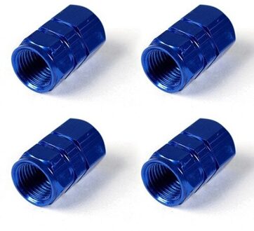 4Pcs Aluminium Air Caps Cove Amerikaanse Stijl Mtb Road Fiets Motor Autoband Velgen Stem Air Valve cap Valve Stofkap zwart
