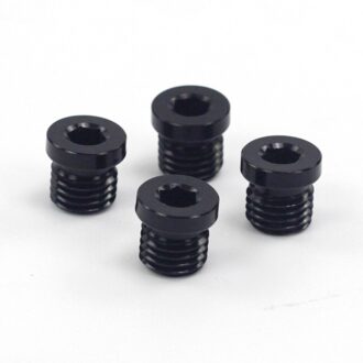 4Pcs Aluminium Fiets Bolt Voor V Brake Gat V Brake Boss Cantilever Remmen Post Mount Schroeven M10 Bike Vervanging accessoires 4stk zwart