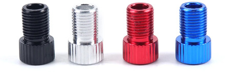 4PCS Aluminum Alloy Valve Adapter Pump Convert Presta To Schrader Valve Adaptor Caps Gas Nozzle Bicycle Accessories