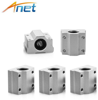 4PCS Anet SC8UU SCS8UU 8mm Motion Ball Bearing slider Block Bushing Linear Shaft 3D Printer Part