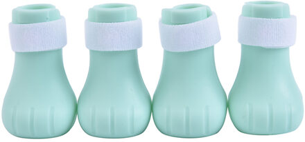 4Pcs Anti-Bijten Bad Wassen Kat Klauw Cover Cut Nagels Voet Cover Pet Poot Protector Voor Anti-Kras Kat Schoenen Laarzen 1