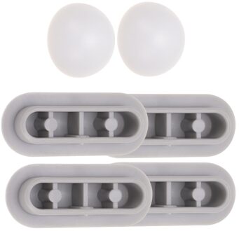 4Pcs Antislip Pakking Toiletbril Bumper Badkamer Producten Lifter Kit Verhogen De Hoogte Toiletbril Demping Pads Met 2 stuks T grijs 6stk