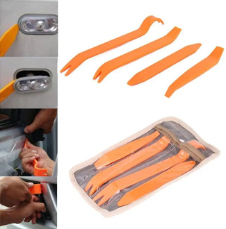 4Pcs Auto Car Radio Panel Door Clip Panel Trim Dash Audio Removal Kit Repair Hand Cockpit Pry Tool Accessories