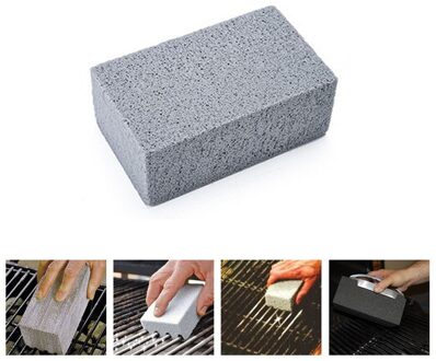 4Pcs Bbq Schoonmaken Steen Grill Baksteen Bakplaat/Grill Cleaner, bbq Barbecue Schraper Bakplaat Schoonmaken Steen Borstels 0708 #30 4stk