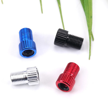 4PCS Bicycle Accessories Aluminum Alloy Valve Adapter Pump Convert Presta To Schrader Valve Adaptor Caps Gas Nozzle