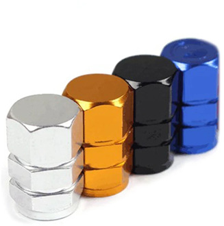 4Pcs Bicycle Air Valve Cap Tire Wheel Rims Stem Valve Dust Cover Bike Aluminum Theftproof Valve Stem Caps