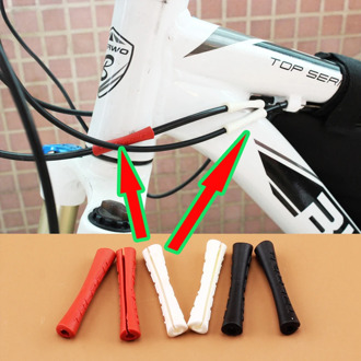 4Pcs Bicycle Cable Protector Brake Wire Shift Bike Frame Cable Protective Sleeve MTB Road Bike Gear Paint Protective Cover