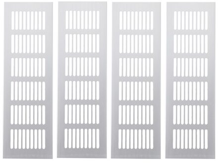 4Pcs Brede Aluminium Air Vent Ventilatie Grille Voor Kast Schoen Kast Airconditioner 250Mm