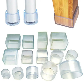 4pcs Chair Leg Caps Rubber Feet Protector Pads Furniture Table Covers Socks hole plugs dust Cover furniture leveling feet system