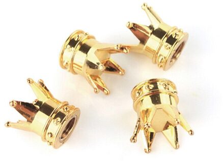 4Pcs Crown Fiets Tyre Wheel Stem Air Ventieldopjes Ventiel Auto Truck Bike Autobanden Bike Fietsen 1