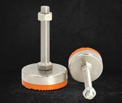 4pcs D60*M16*100~120 Adjustable Lathe Leg Thread Type Adjustable Levelling Feet Articulating Leveling legs Furniture Glide Pad