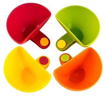4Pcs Diverse Kruiden Suiker Salade Tomaat Saus Gerechten Keuken Clip Kom Dip Fd